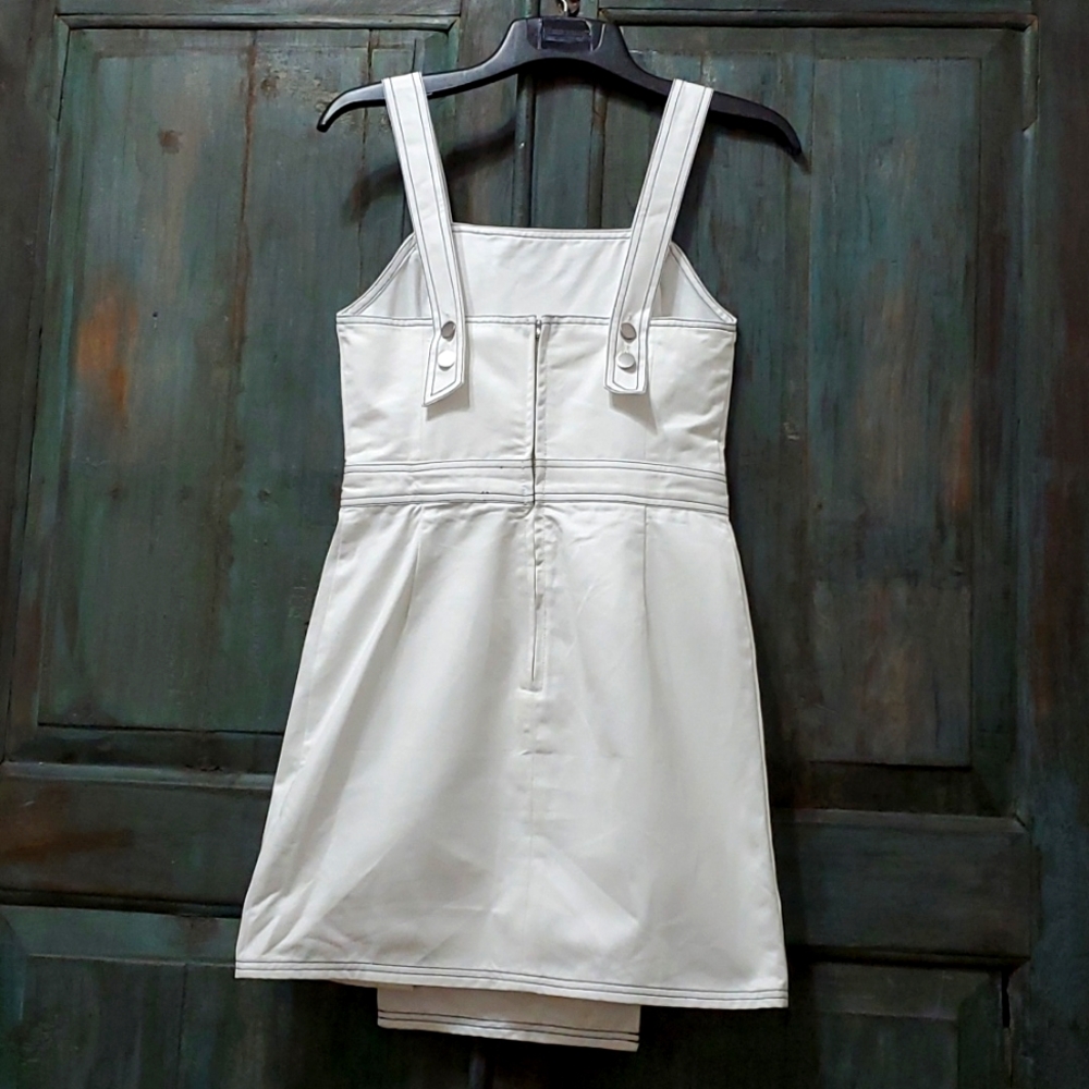 BLDWN ZOE BUTTON FRONT DENIM DRESS, Size Medium. NWOT - Picture 5 of 12